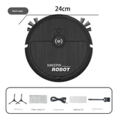 3'ü 1 Arada USB Şarjlı Akıllı Süpürge Robotu - P10S Su Versiyonu - 8