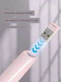 Telescopik Kırmızı Lazer Pointer - Siyah - Depolama Çantası ve Şarj Kablosu - 6