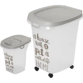 Moderna Tekerlekli Mama Saklama Kabı Story 6 Lt 27x22x28 Cm - 1