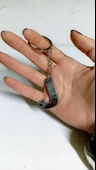 J Harfi Plastik Krom Kaplama Anahtarlık- Harf Çanta Süsü - 1