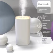 Küçük USB Hava Nemlendirici - Beyaz - Takılabilir - Büyük Sprey - Atmosfer Lambası - 1