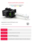 Mürekkep Kartuşu Hava Tahliye Nozulu Mürekkep Emme Klipsi - Xiaomi Mürekkep 4 Renk Set + Mürekkep Emme Klipsi Seti + 5 Şırınga + Eldivenler - 2