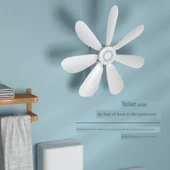 Duvara Monte Elektrikli Fan - 8 Yaprak, Platform Klip, 2 Seamless Sticker, 3m Uzaktan Kumanda Zamanlayıcı Kablosu - 3