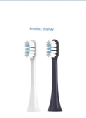 Elektrikli Diş Fırçası Başlığı - Antibakteriyel Beyaz + Derin Deniz Mavisi 3 Adet - T301/T302/T501 - 10