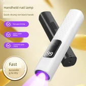 Şarjlı Taşınabilir LED UV Oje Lambası - Obsidyen Siyah - Dijital Ekran - 5-10 Saat Dayanıklılık - 2