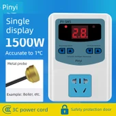 220V Akıllı Dijital Ekran Termostat - Tek Mıknatıslı Başlık 1500W - 1