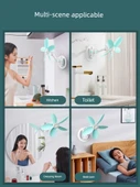Mini Klip Fan - Standart + 2m Sesli Uzatma Kablosu - 3