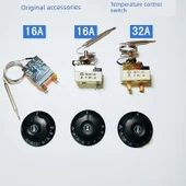 Ticari Elektrikli Izgara Termostatı - Kırmızı Alt 2 Ayak 50-300 Derece 2 Metre 16A - 2