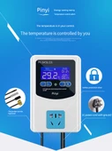 220V Akıllı Dijital Ekran Termostat - Yüksek Hassasiyetli Sıvı Kristal Mıknatıslı Başlık 1500W - 9