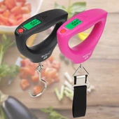Elektronik Terazi - Siyah - 50kg Hassas Ölçüm - Tartım ile - 7