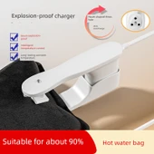 Isıtıcı Yastık Şarj Kablosu - Patlama Önleyici Klips - 3C Sertifikalı - 1 Paket - Güvenli Otomatik Kapatma - 1
