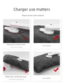 Isıtıcı Yastık Şarj Kablosu - Patlama Önleyici Klips - 3C Sertifikalı - 1 Paket - Güvenli Otomatik Kapatma - 4