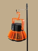 USB Fan Lamba - Taşınabilir Gece Balıkçılığı - X10 Uzaktan Kumandalı - Turuncu - 5200mAh - 5