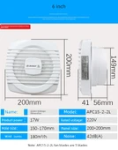 6 İnç Çift Çekme İpi + Cam Yapıştırıcı Egzoz Fanı - 12