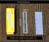 Eski Tarz Tıraş Bıçağı - Çift Kenar - SLK-004 - 100 Adet - 8