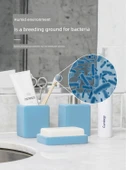 Taşınabilir UVC UV Diş Fırçası Sterilizatörü - Pembe 2 Kombinasyonu - 8