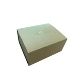 Deriden Yapılmış Saat Kutusu - Mat - 17.5 cm - 14.5 cm - 8.4 cm - 4