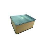 Deriden Yapılmış Saat Kutusu - Mat - 17.5 cm - 14.5 cm - 8.4 cm - 9