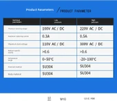 Oda Sıcaklığı Paslanmaz Çelik Float Switch 400mm DC 0~110V - 7