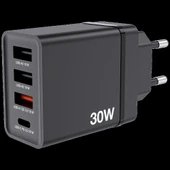 VERBATIM CHR-30EU1 USB CHARGER 30W WITH 1 X USB-C PD 20 W/1XUSB-A QC 3.0/2 XUSB - 1