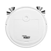 Otomatik Süpürme Robotu - Beyaz - Yükseltilmiş Süpürme ve Silme Emme + Bez Fırça * 2 - 6