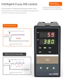 REX-C100 Sıcaklık Kontrol Cihazı - C400 Evrensel Giriş Röle Çıkışı - 2