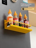 Manyetik Buzdolabı Yan Depolama Rafı - Genişletilmiş Yeşil 20cm - 4