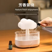 Aromaterapi Nemlendirici - Beyaz + 10ml Esansiyel Yağ - 4