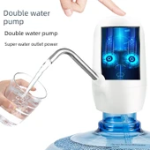 Elektrikli Su Dispenseri - Çift Pompa Beyaz + Paslanmaz Çelik Boru + Hızlı Su Çıkışı - 1