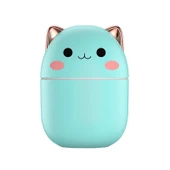 USB Hava Nemlendirici 250ml - Şık Yeşil Yükseltme +10 Pamuk Çubuğu - 6