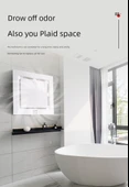 Banyo Tavan Egzoz Fanı - 12 inç Açılış 290mm Büyük Gümüş Standart Tavan Montajı - 9