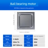 Banyo Tavan Egzoz Fanı - 300x300 Gümüş Entegre Tavan Özel - 1