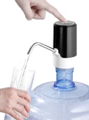 Elektrikli Su Dispenseri - M1 Çift Pompa Siyah + Mavi Buton + Hızlı Su Çıkışı - 6