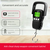 Yüksek Hassasiyetli Taşınabilir Dijital Terazi - A08 Mavi Ekran Gece Görüşü Şarjlı USB ve Kılıf ile - 3