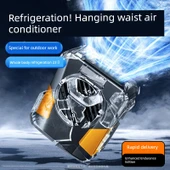 Taşınabilir Bel Askılı Fan - Akışkan Mor - 4000mAh - 23°C Soğutma - 2