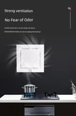 Banyo Tavan Egzoz Fanı - 300x300 Gümüş Entegre Tavan Özel - 8