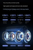 Siyah Yarı İletken Soğutmalı Taşınabilir El Fanı - 6000mAh - 100 Hız - Buz Kompres - Dijital Ekran - Çok Açılı - Masaüstü/El/Askı - Ön Buton - Uzun Pil Ömrü - 11