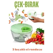 ModaCar İpli El Rondosu Çek Bırak El Rondosu 3 Bıçaklı 8x12 CM - 1