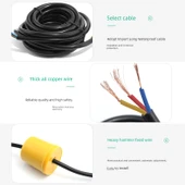 Plastik Float Anahtar Su Seviyesi Kontrol Cihazı - Beyaz - 4