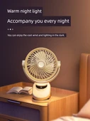 8 İnç USB Elektrikli Klip Fan - Dyson Mor - 20000mAH - AI Dijital Ekran - 5