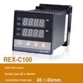 Dijital Ekranlı Akıllı Sıcaklık Kontrol Cihazı - REX-C100 Katı Hal Çıkışı - 1