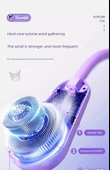Yugui Köpek Halterneck Taşınabilir Fan - 9000mAh İki Paket - 2400mAh Pil - 10