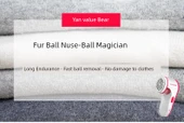 Elektrikli Lint Temizleyici - Kırmızı - 6 yapraklı - 4 kesici başlık + toz fırçası - 8