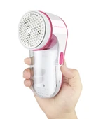 Elektrikli Lint Temizleyici - Kırmızı - 6 yapraklı - 4 kesici başlık + toz fırçası - 5