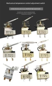 Ayarlanabilir Termostat 16A Beyaz Arka Plan 30-110 Derece Takma Tip - 4