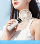 Taşınabilir El USB Fanı - Yıldız Limonu - Standart Sürüm - 9 Saat Dayanıklılık - El + Masaüstü - 6. Vites Rüzgar - 10
