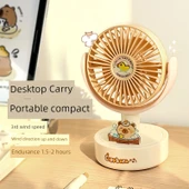 USB Mini Taşınabilir Masa Fanı - Masaüstü Kompakt - 1.5-2 Saat Dayanıklılık - 1