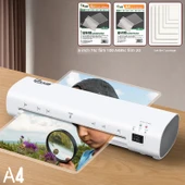 A4 Laminasyon Makinesi - 100 6 İnç Film + 20 A4 Film + Takım Filmi - 1