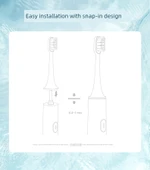 Elektrikli Diş Fırçası Başlığı - 3 Temiz + Yükseltilmiş Model (Xiaomi T300/T500 ile) - 7