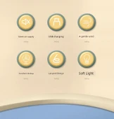 Taşınabilir Mini USB Şarjlı Masa Fanı - Kedi Kulaklı Limon Sarısı - 250mAh Batarya - 8